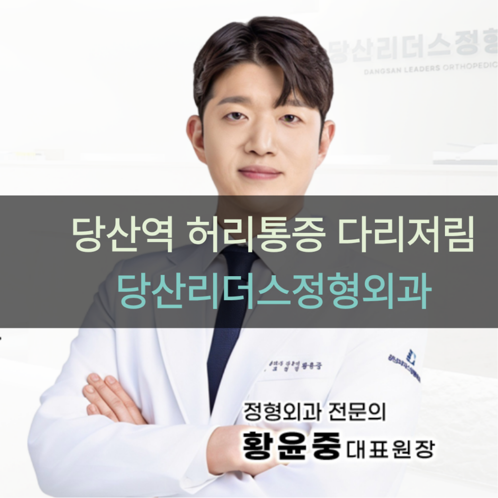 당산역 허리통증 다리저림 당산리더스정형외과 정형외과 전문의 황윤중 대표원장